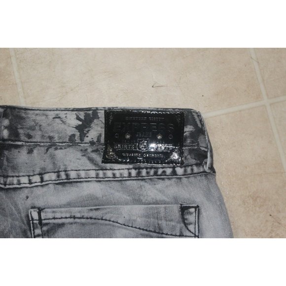 Express jeans size 9 gray with black paint splatter Zelda Ultra Skinny EUC CUTE - Picture 8 of 8